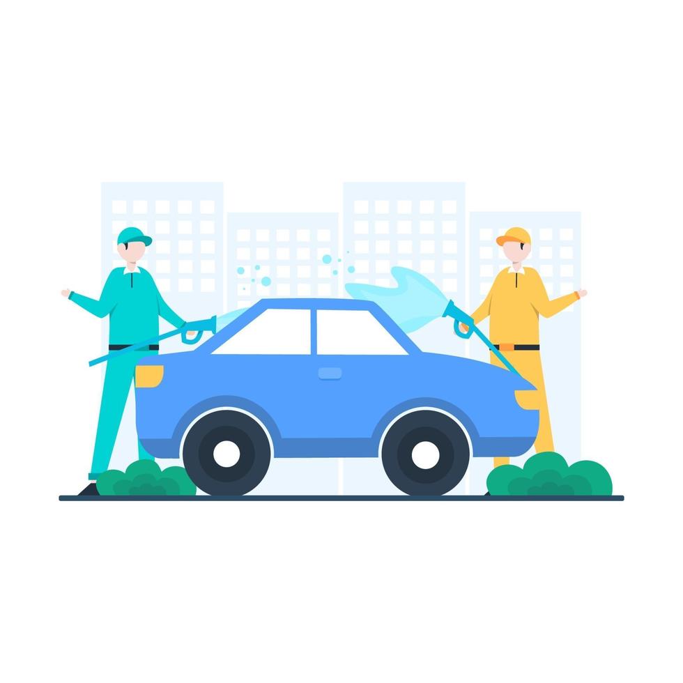 auto care and repair concept vector