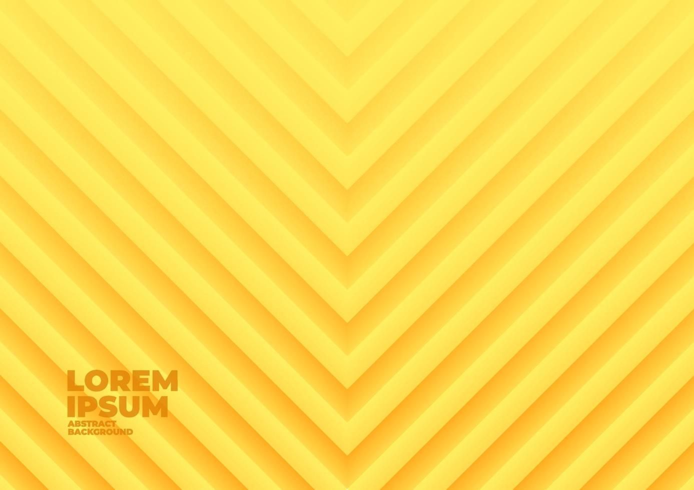 Yellow geometric wave abstract background. vector