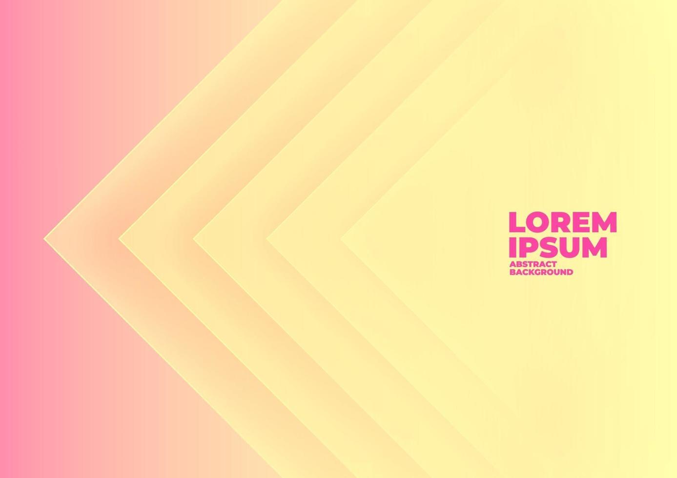 Abstract angle arrow overlap yellow background with space for text and message. vector