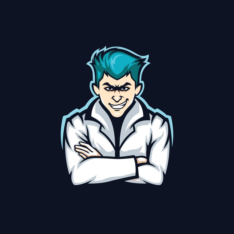 Illustration of Doctor Scientist Smiling Mascot vector