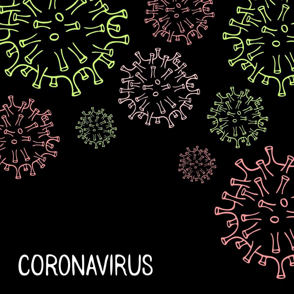 Banner on the theme of the ncov Coronavirus 2019 vector
