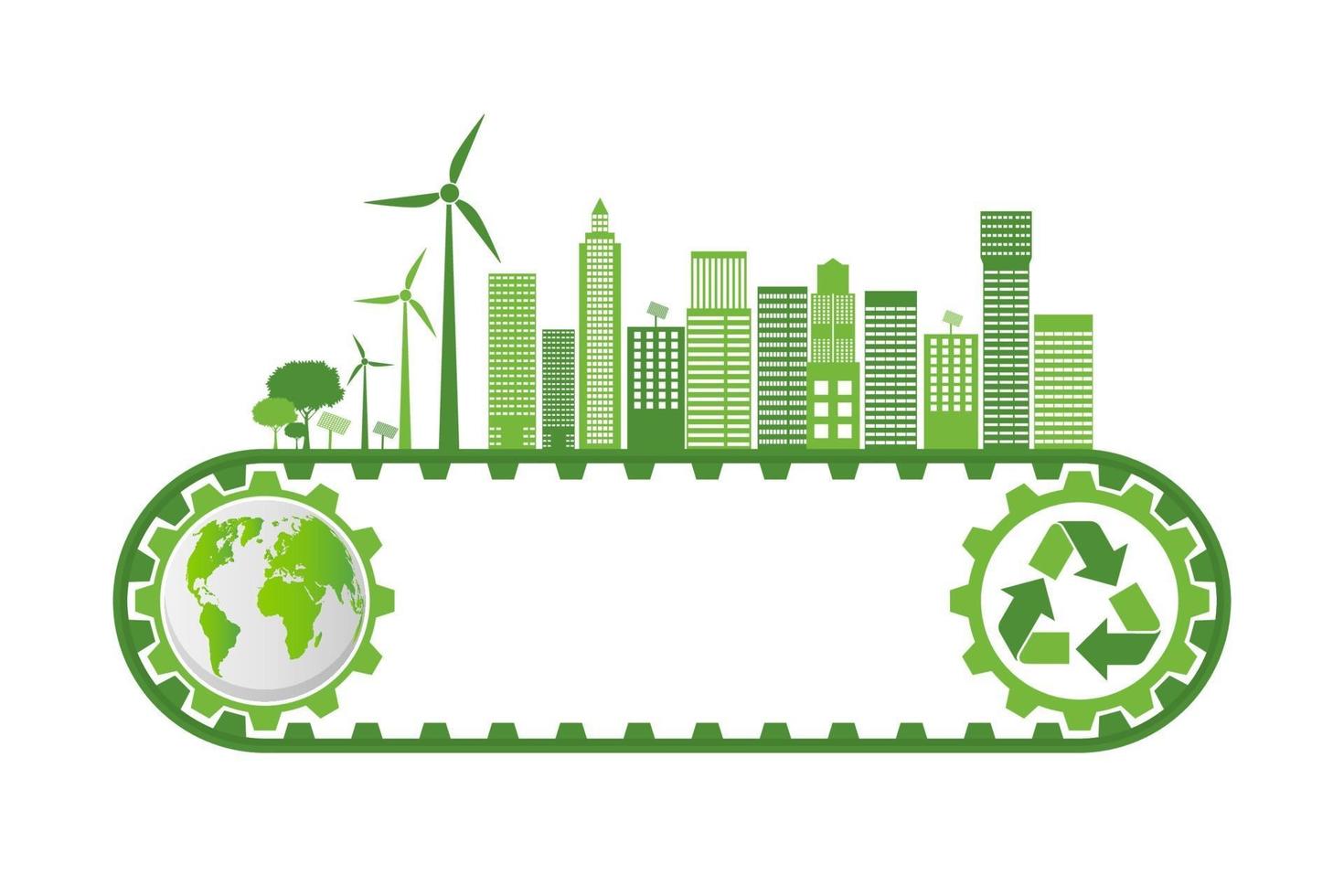 Ecology and Environmental Concept vector