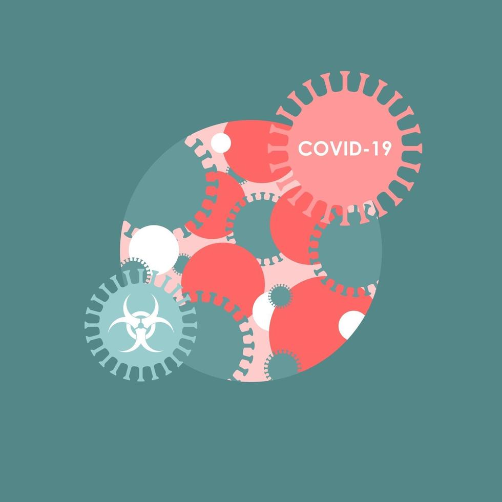 BANNER ON COVID 19 AND CORONAVIRUS vector