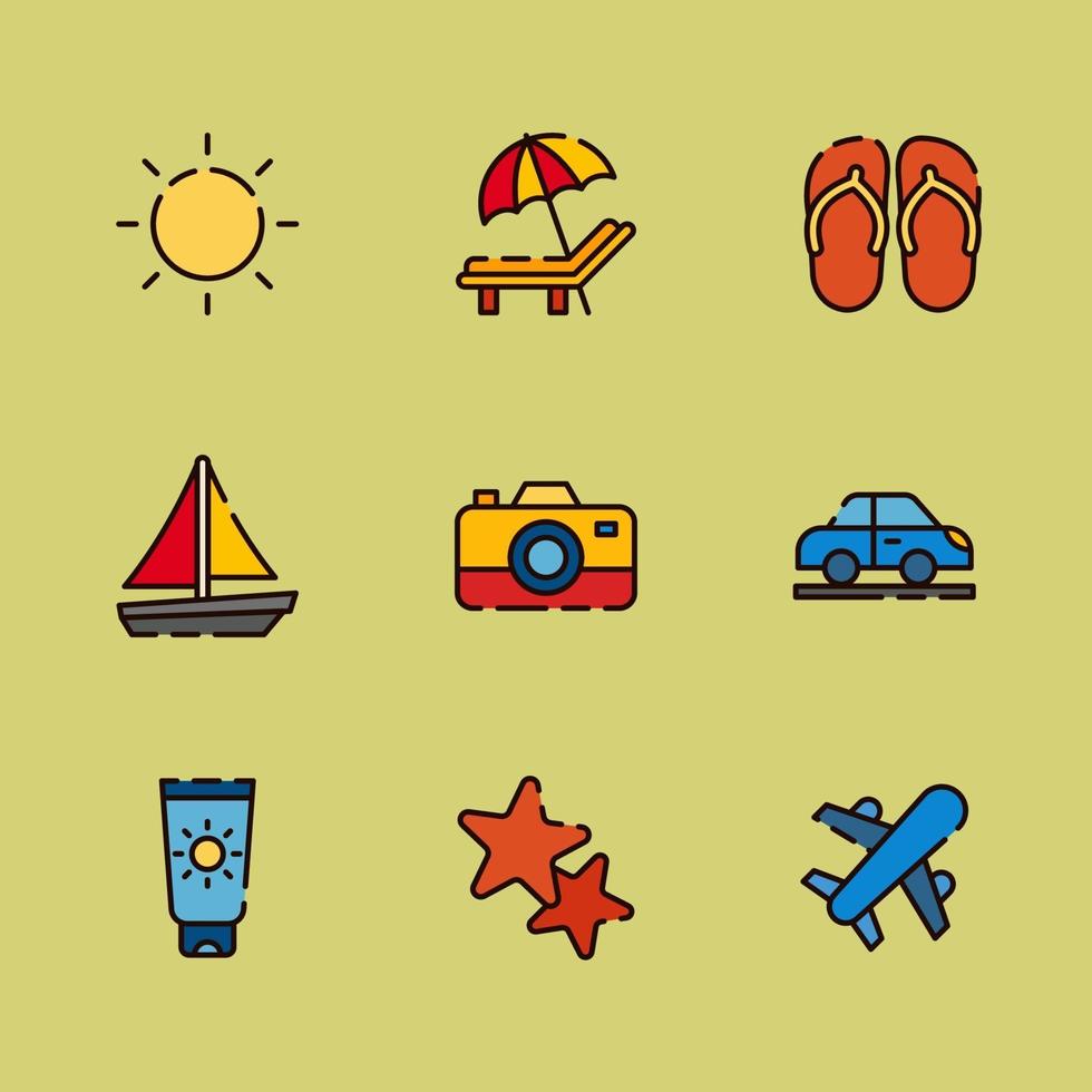 Warm Summer Vacation vector