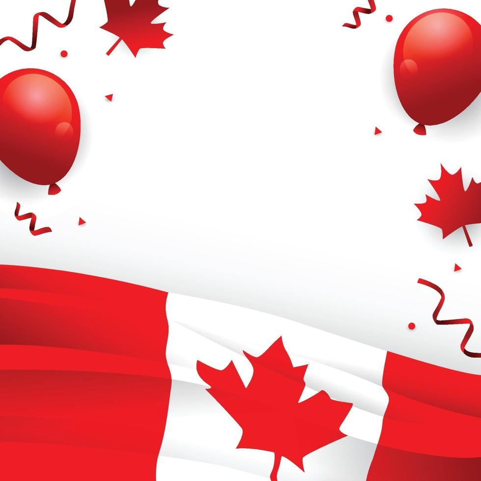 Canada Independence Day Background Template vector