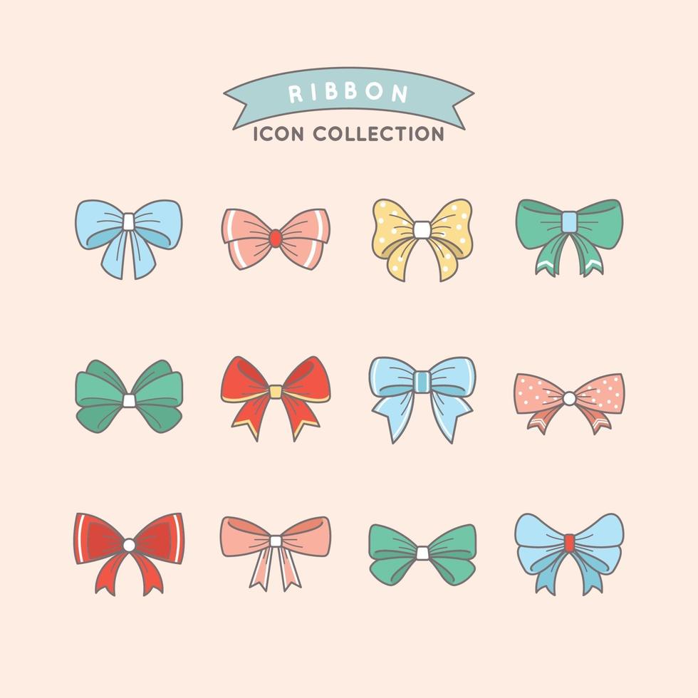 A Set of Charming Ribbons vector