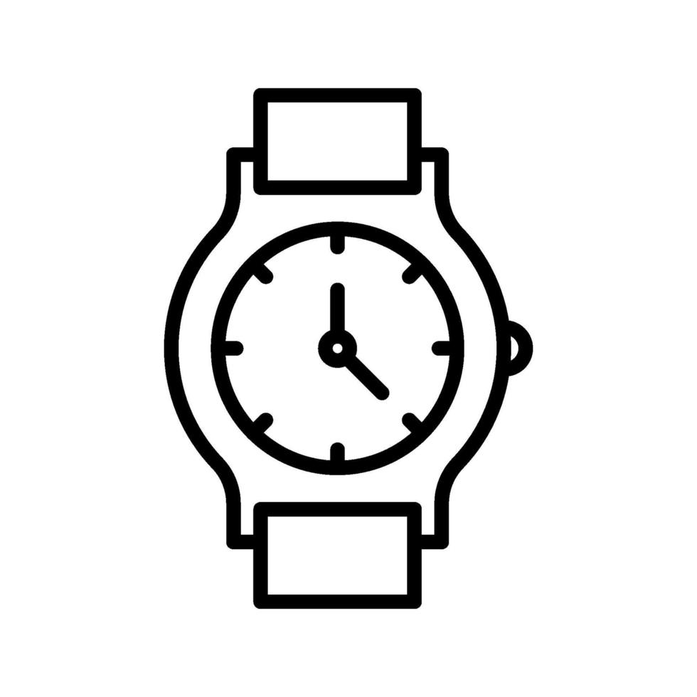 icono de vector de reloj de mano