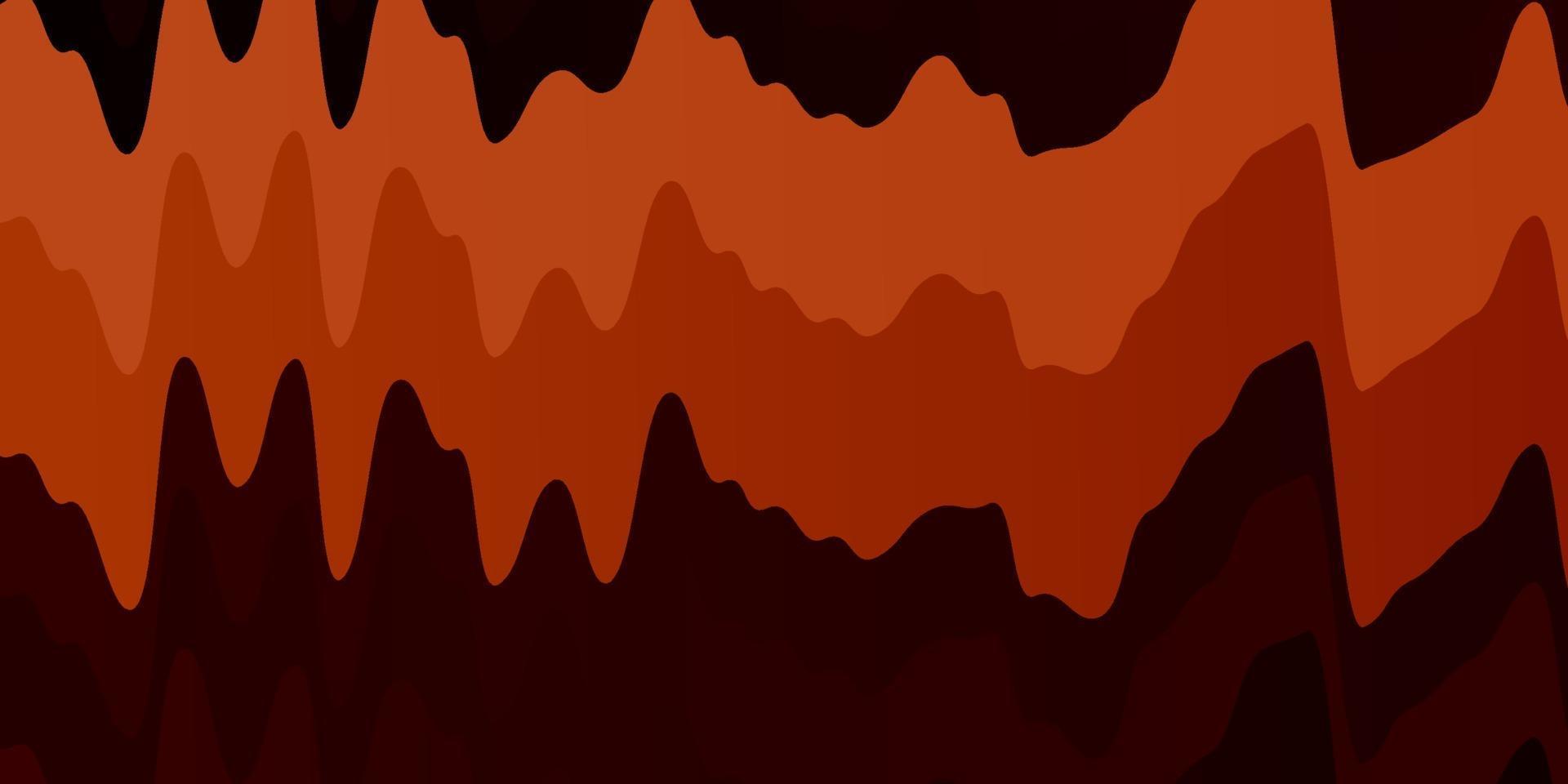 Dark Orange vector background with lines.