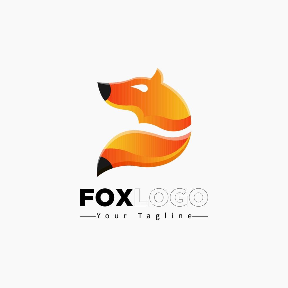 Creative Fox Head Logo Symbol Vector Design Illustration