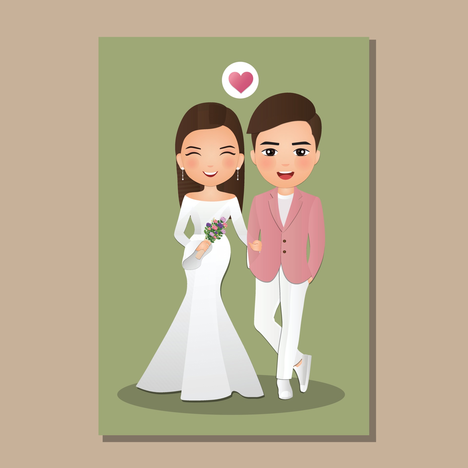 Wedding invitation card the bride and groom cute couple cartoon illustration 2335506 Vector Art at Vecteezy Wedding invitation card the bride and groom cute couple cartoon illustration 2335506 Vector Art at Vecteezy