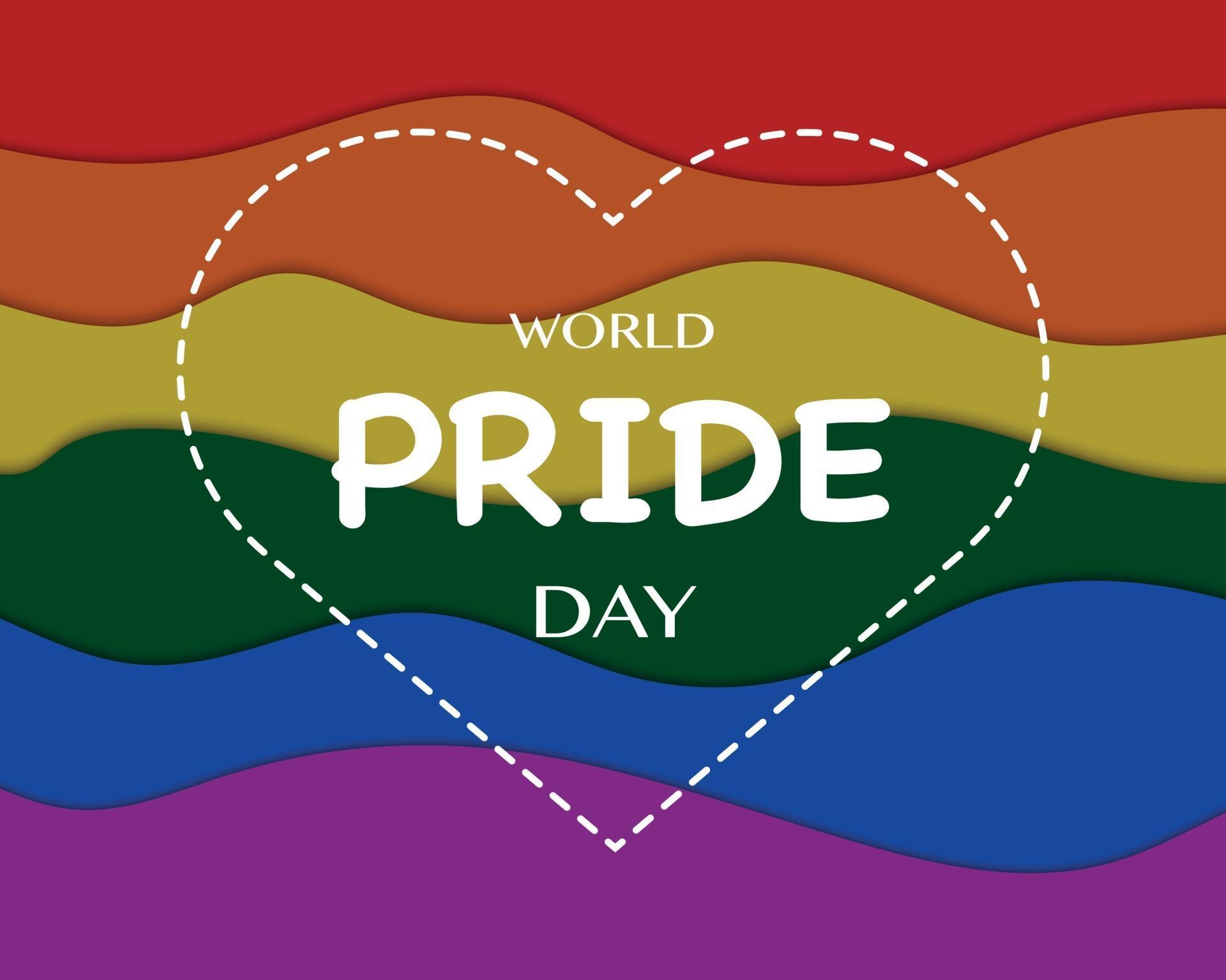World Pride Day Wave Flag Background 2335564 Vector Art at Vecteezy