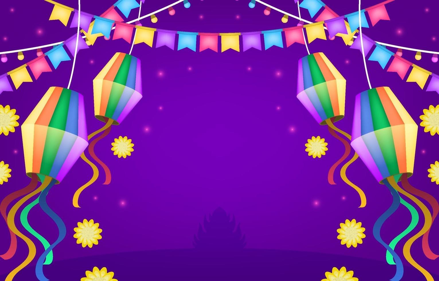 fondo de fiesta de festa junina vector