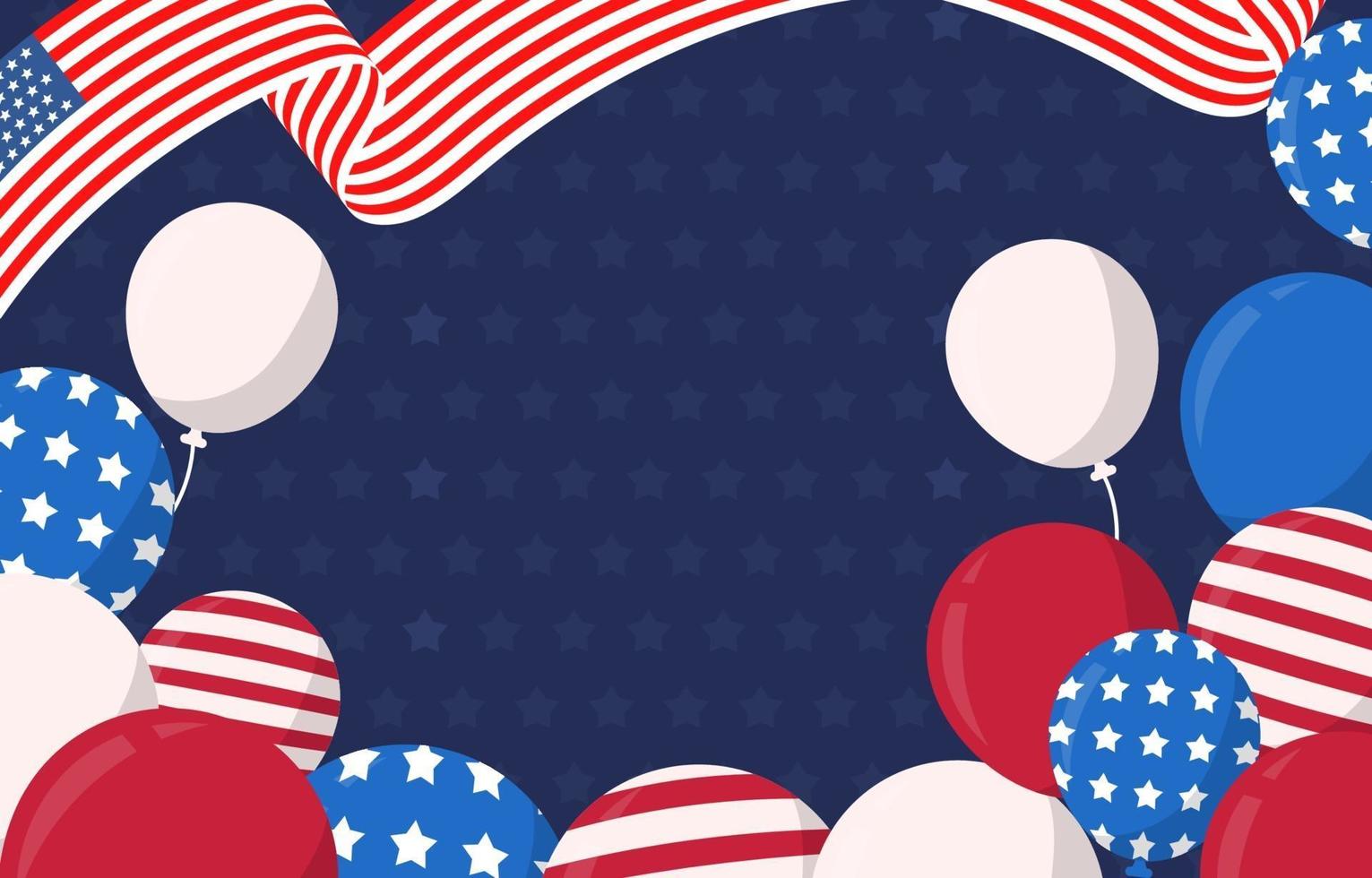 4th Of July USA Independence Day Background vector