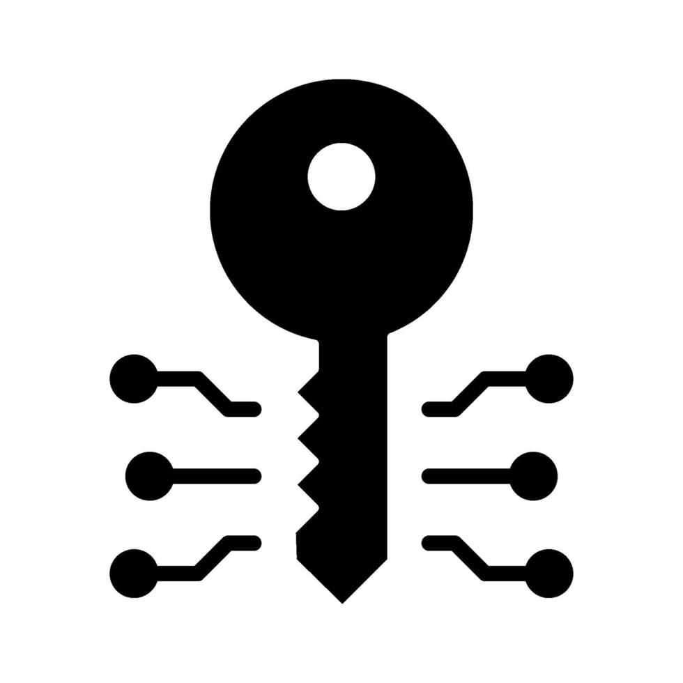 Key Encryption Icon vector