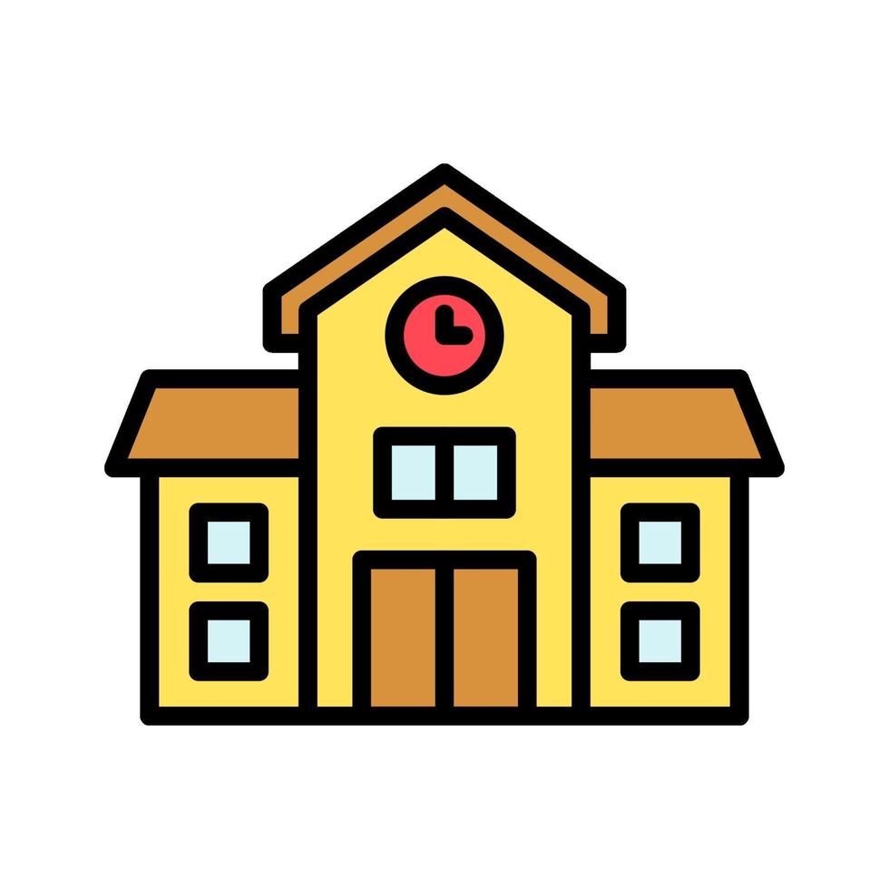School Building Icon vector