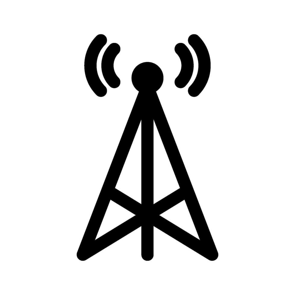 icono de torre de radio vector