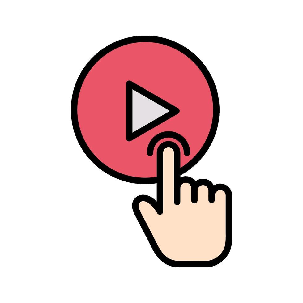 icono de reproductor de video vector