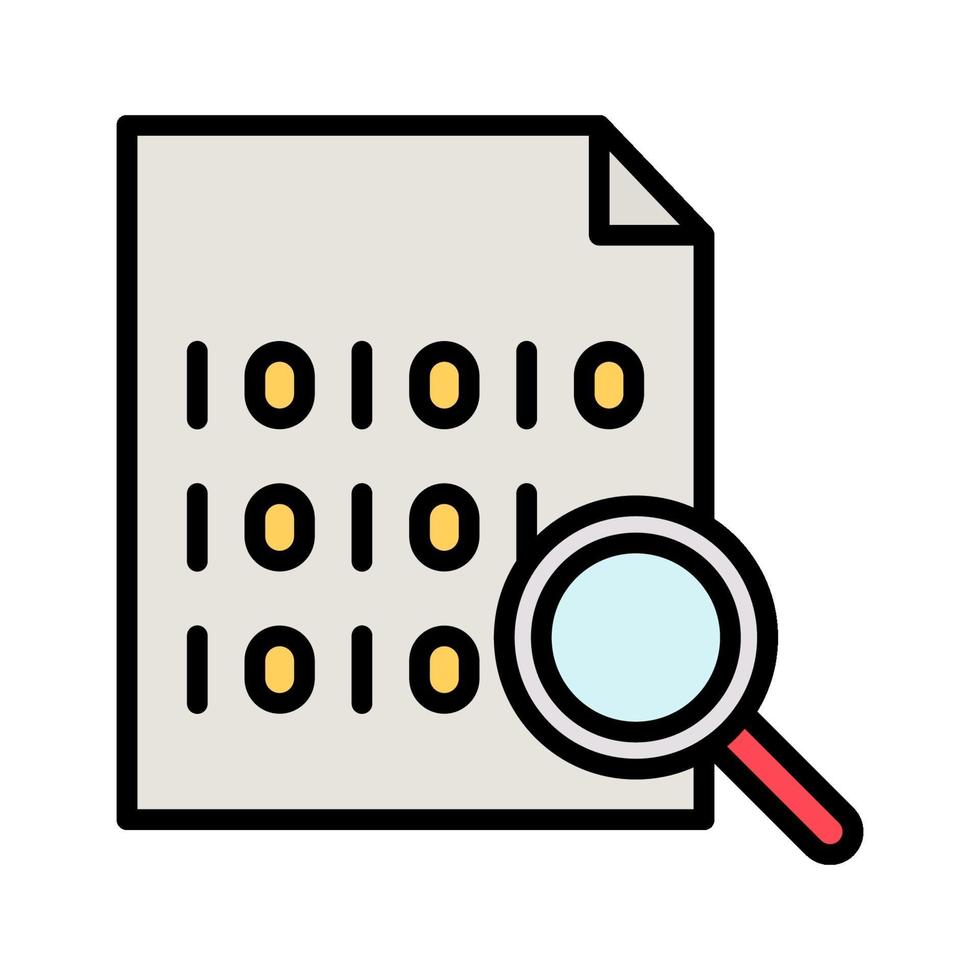 icono de cifrado de archivos vector