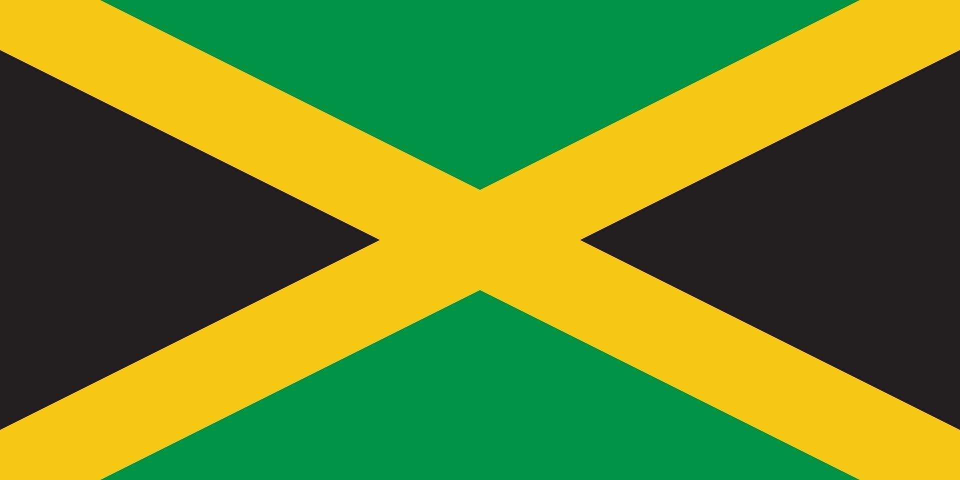 Flag of Jamaica vector