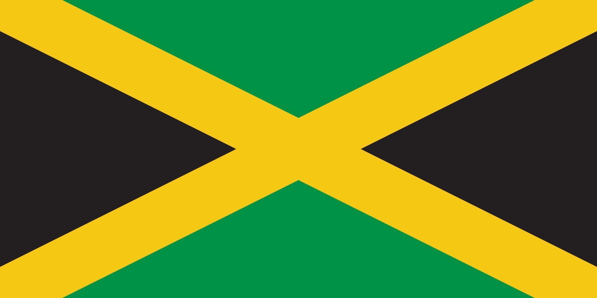 Flag of Jamaica vector