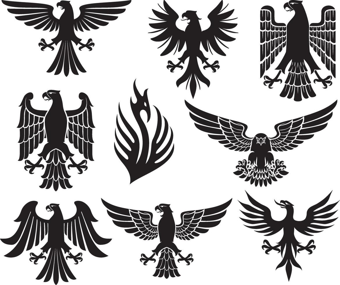 eagles collection set vector