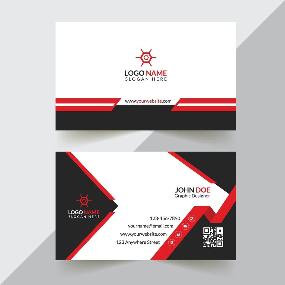 Modern And Professional Business Card Design Template vector