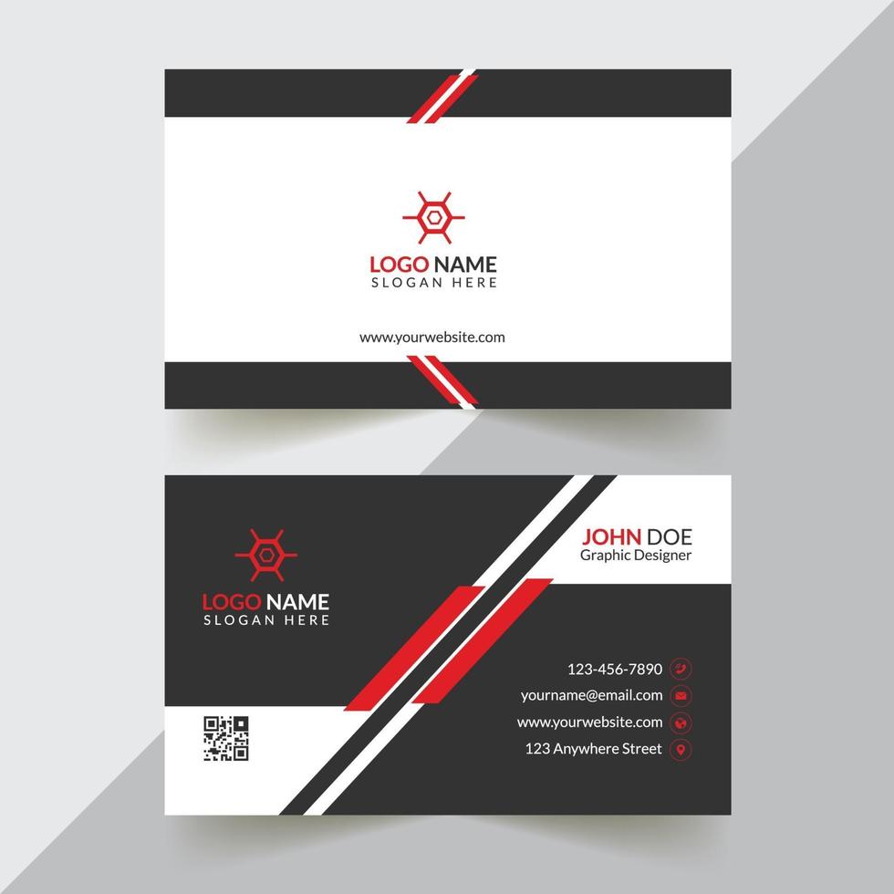 Minimal Business Card Design Template vector