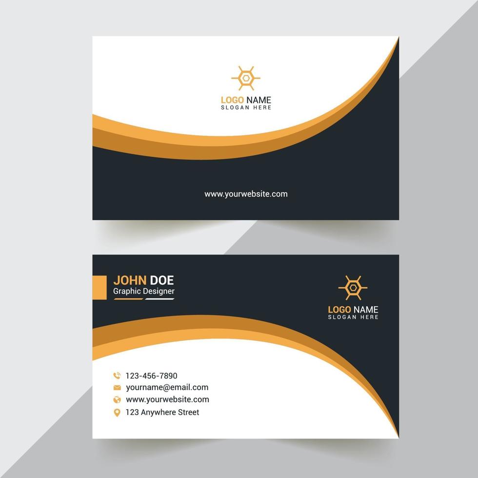Minimal Business Card Design Template vector