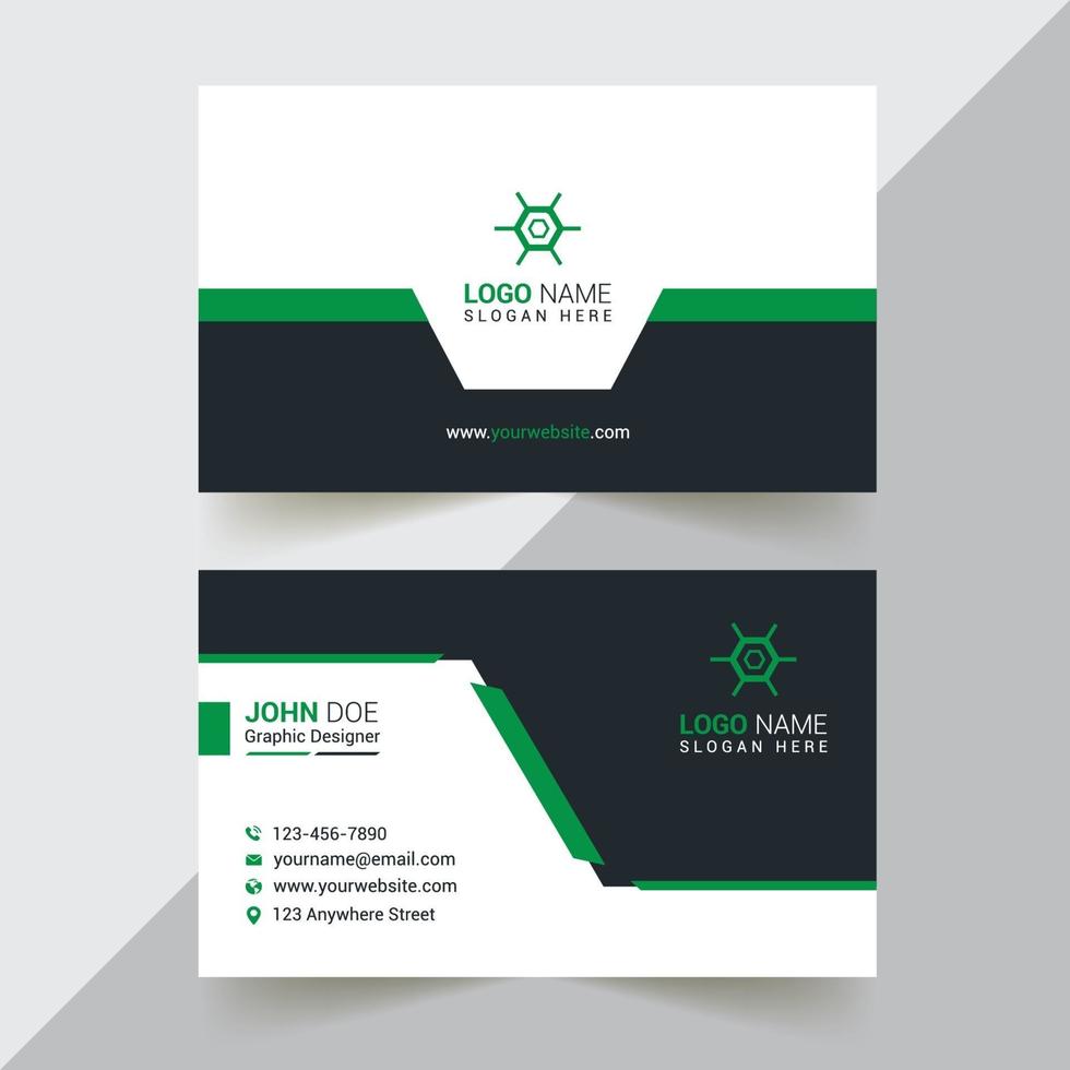 Business Card Design Template vector