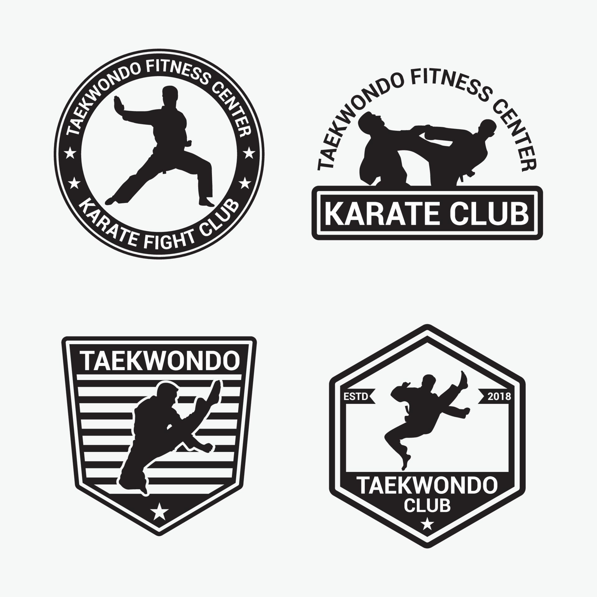 TAEKWONDO LOGO DESIGN VECTOR TEMPLATE 2336109 Vector Art at Vecteezy