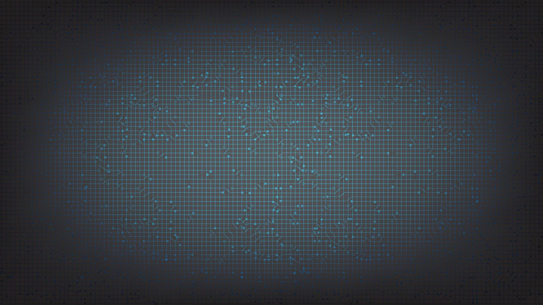 Dark Gray Circuit Microchip Technology Background vector
