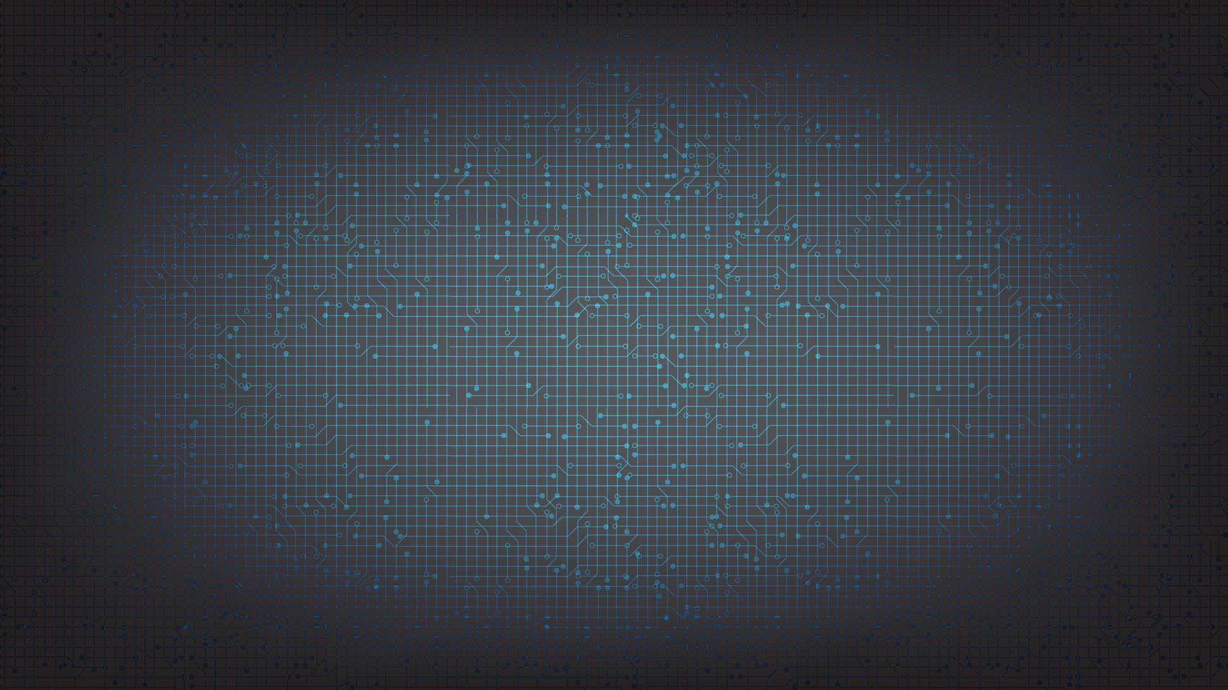 Dark Gray Circuit Microchip Technology Background vector