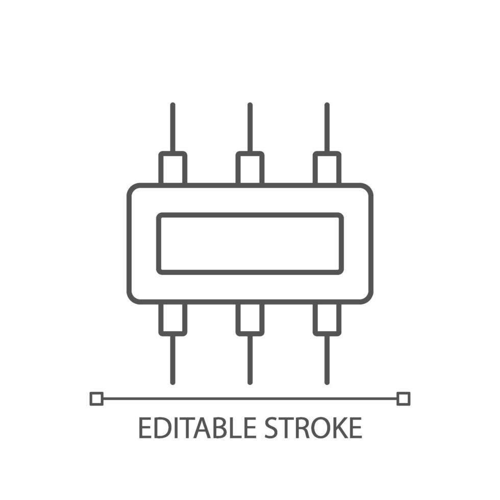 Connector linear icon vector