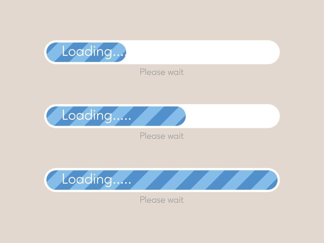 Progress loading bar, loading concept vector