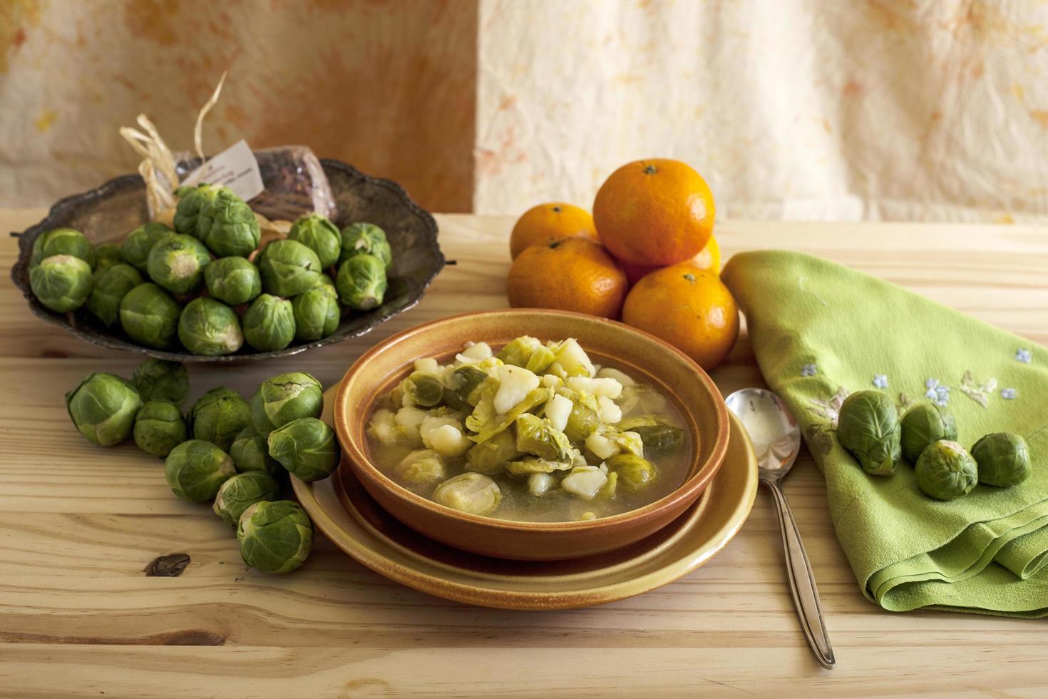 Soup with fresh vegetables photo