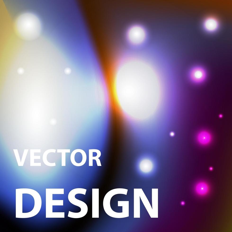 imagen de fondo vectorial con tema de espacio de color brillante vector