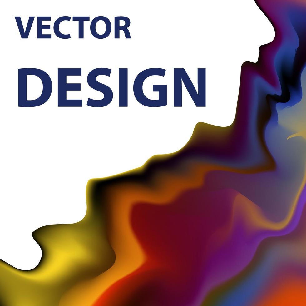 imagen de fondo vectorial con combinación de colores brillantes vector