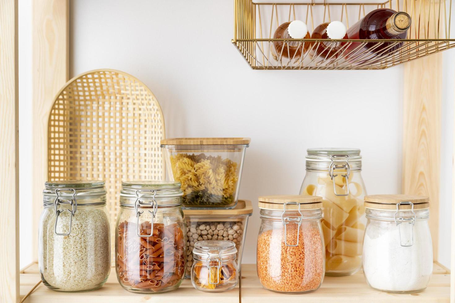 Glass containers for food storage 2341064 Stock Photo at Vecteezy