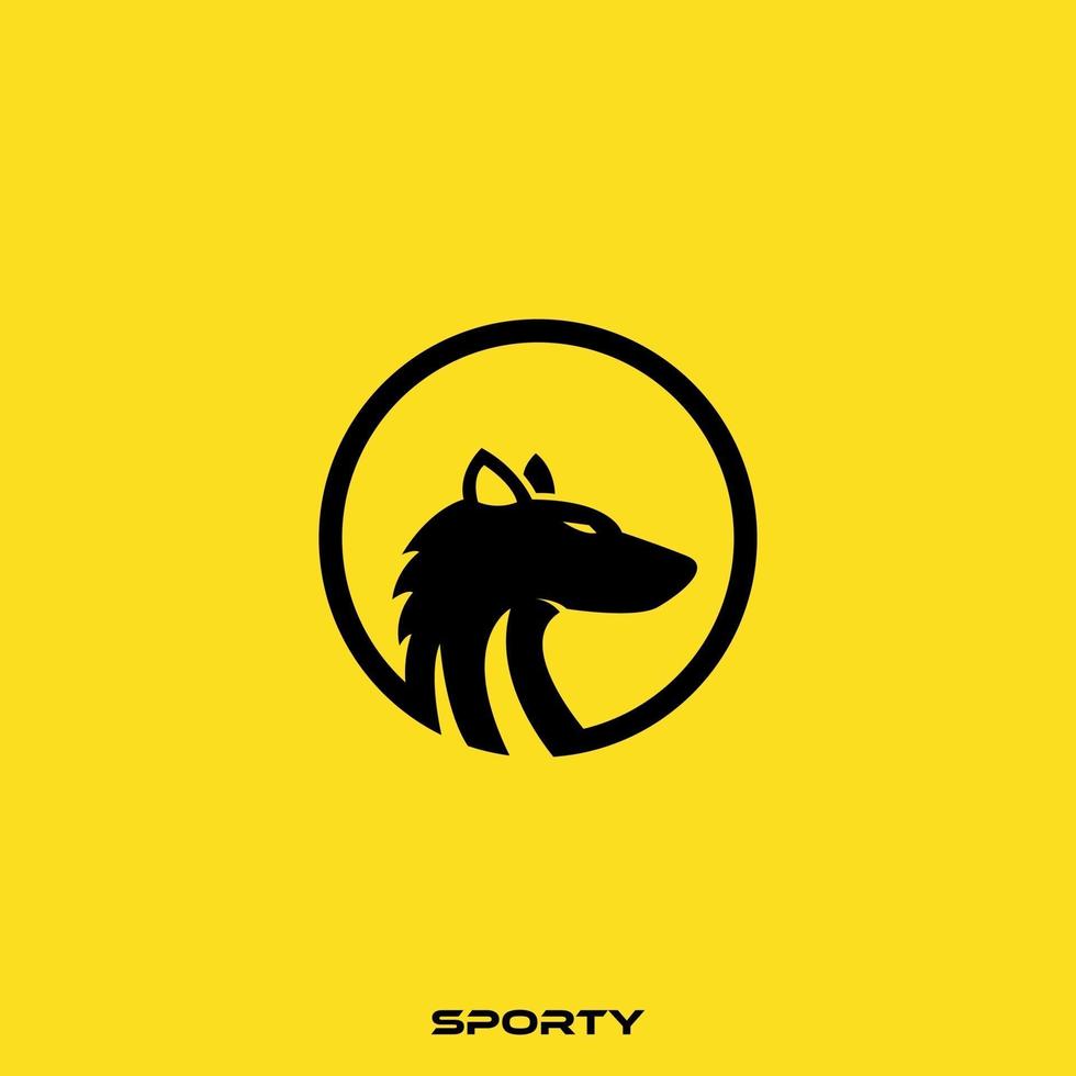 fox head logo vector