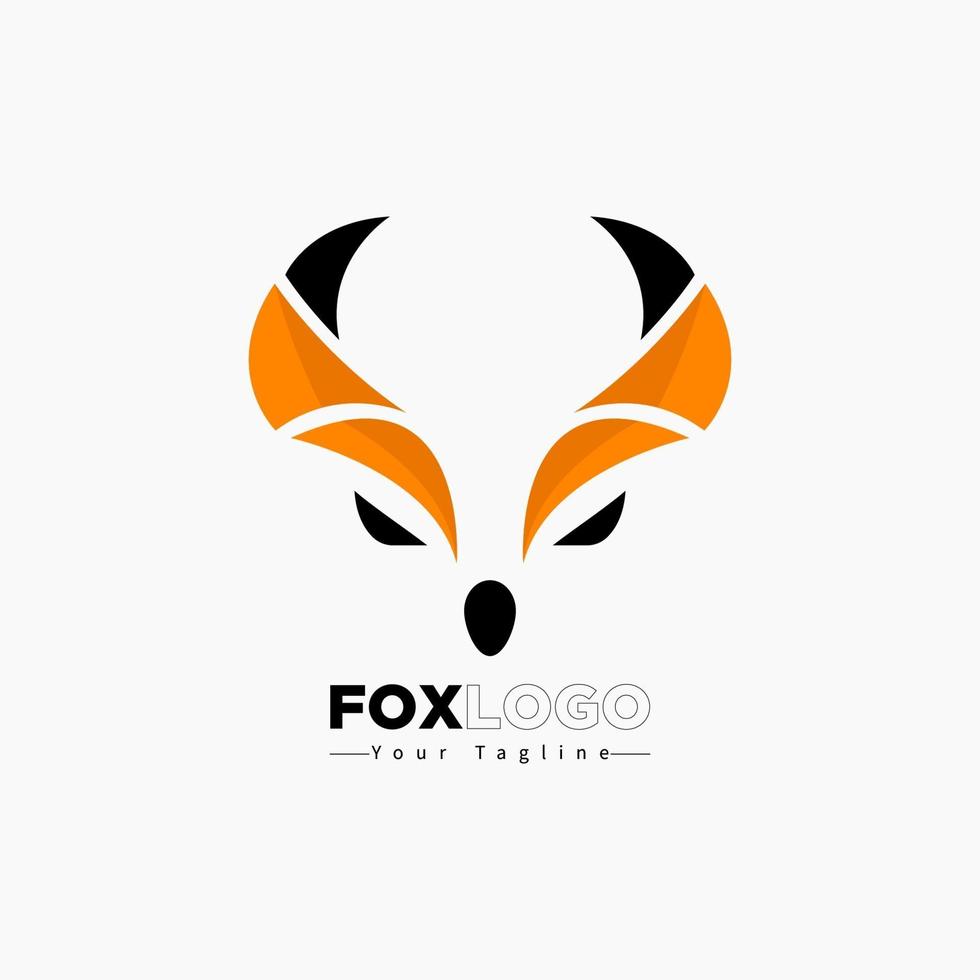 Creative Fox Head Logo Symbol Vector Design Illustration. Logo design