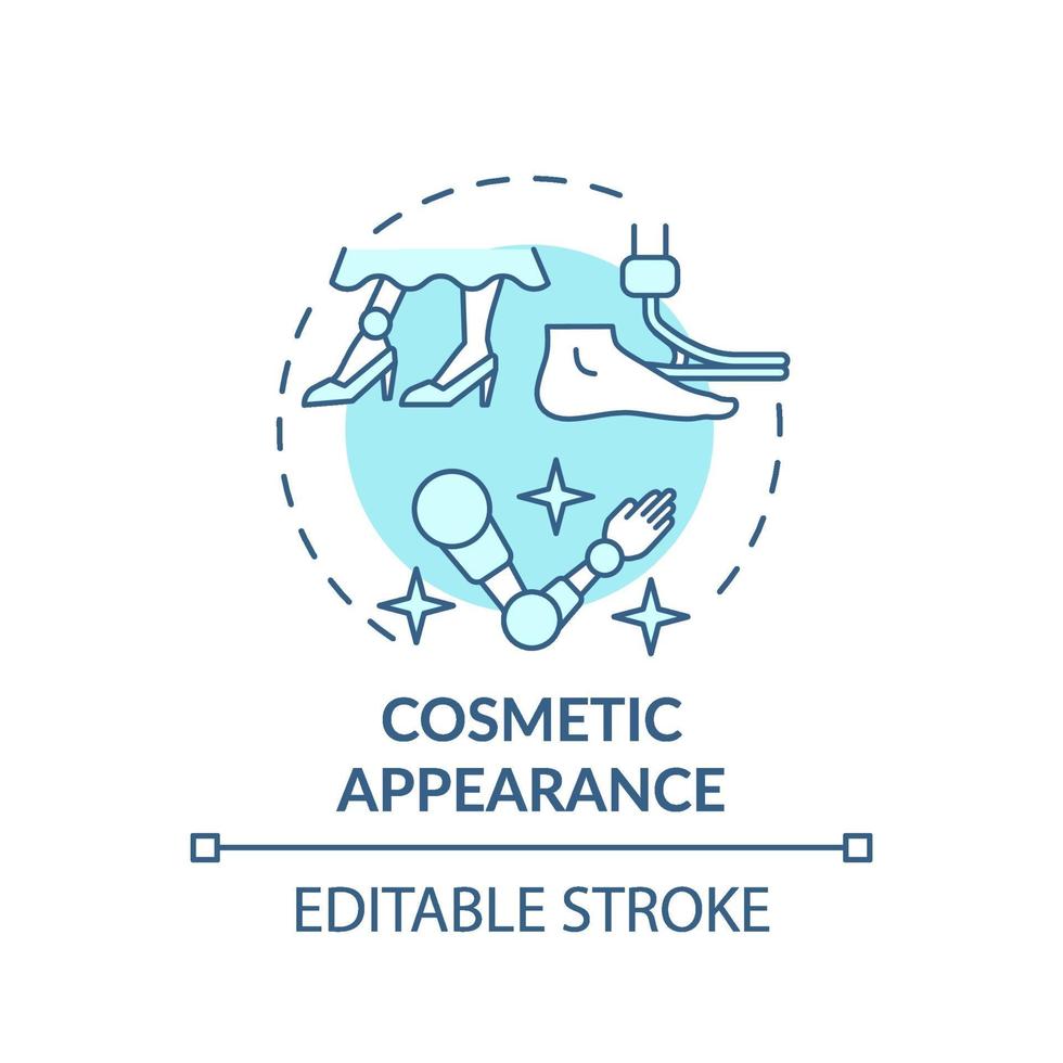 Cosmetic appearance concept icon vector