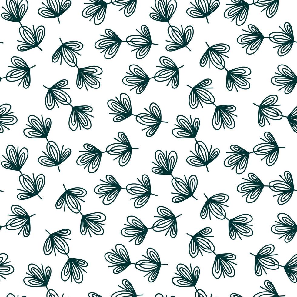SEAMLESS BACKGROUND WITH STYLIZED TWIGS vector