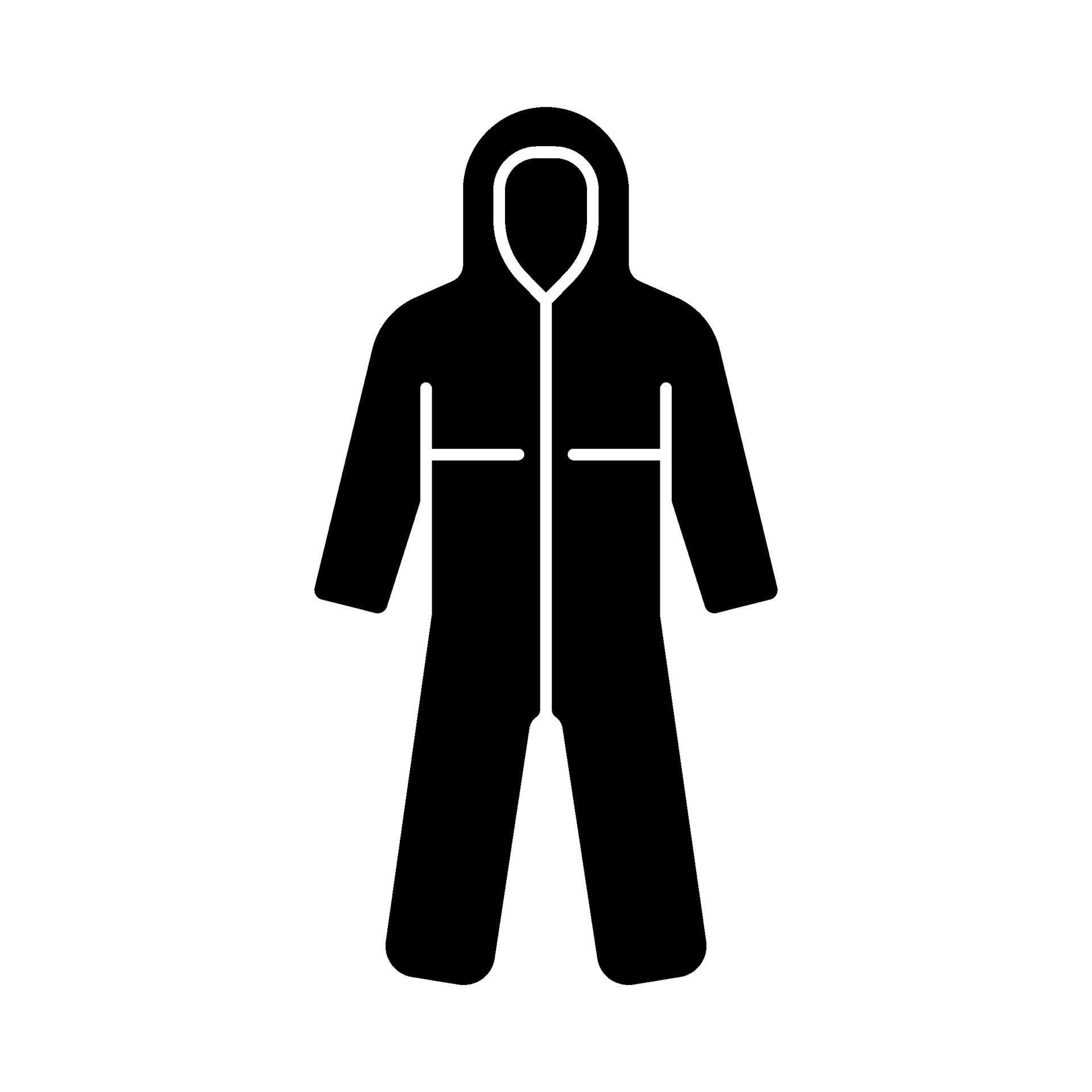 Medical coveralls black glyph icon 2347574 Vector Art at Vecteezy