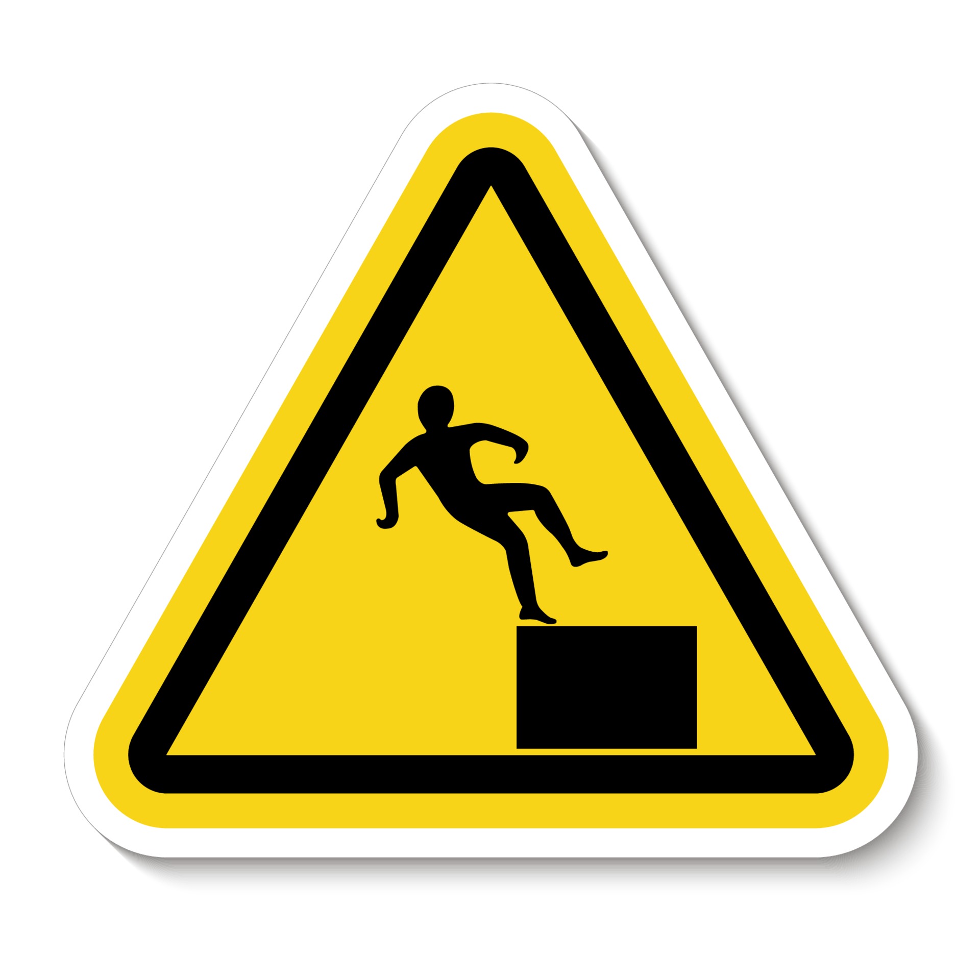 Beware High Level Drop Symbol Sign 2347807 Vector Art at Vecteezy