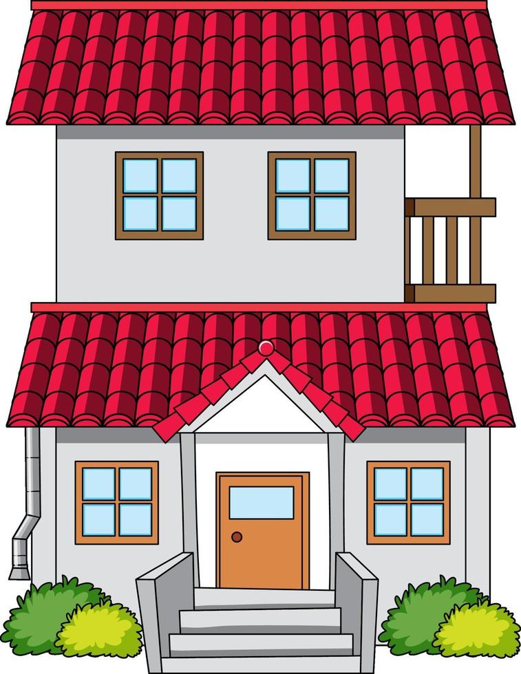 House in cartoon style isolated vector