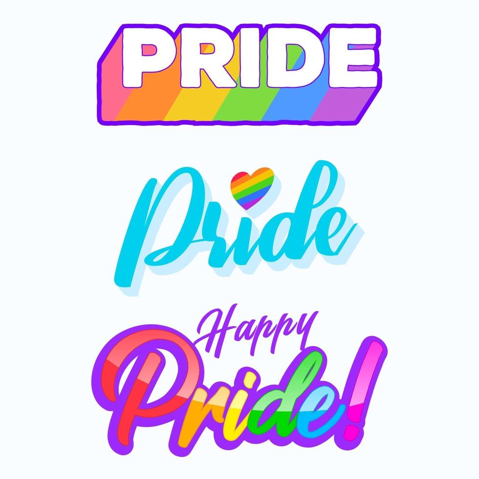 LGBT Pride Month concept vector