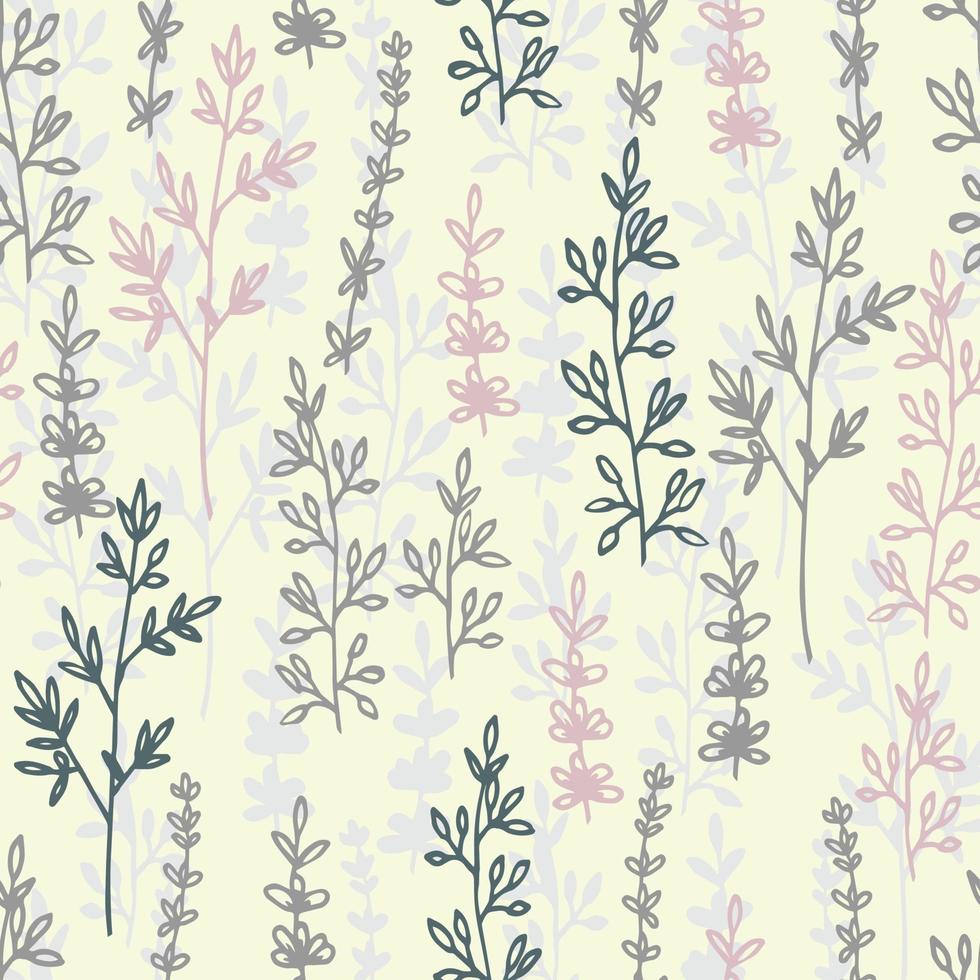 vector floral de patrones sin fisuras y telón de fondo. Fondo elegante de la planta. patrón sin costuras para la decoración del hogar y textiles.