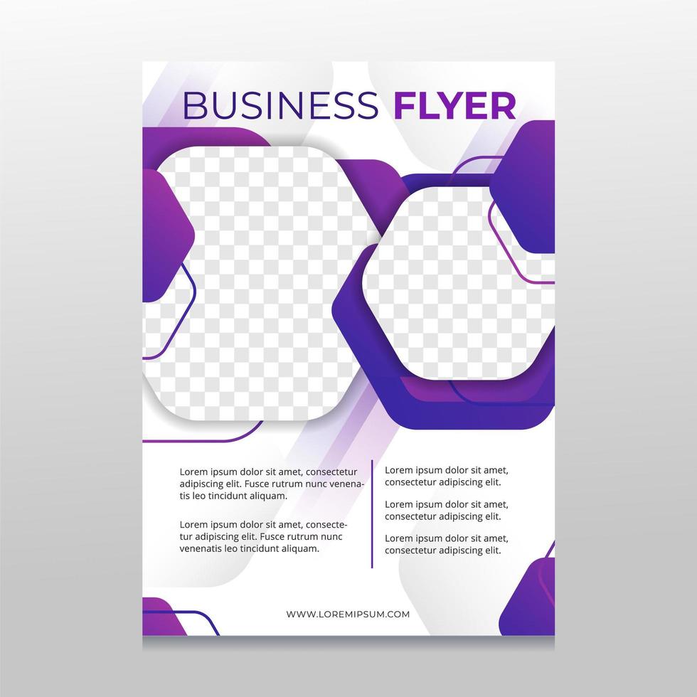 Purple Business Flyer vector