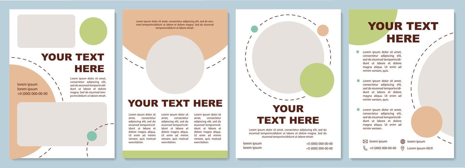 Stylish business brochure template vector