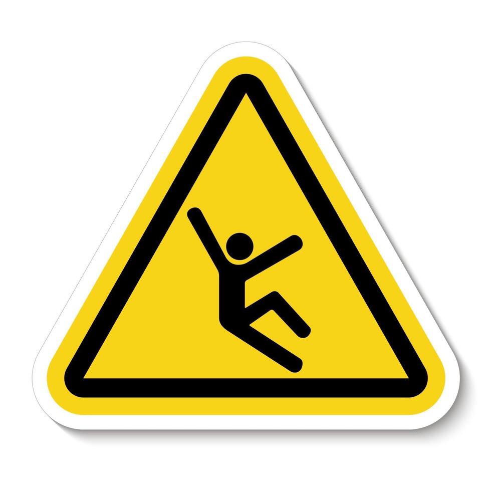 Climb Hazard Symbol vector